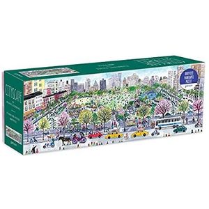 Galison Mudpuppy Michael Storrings Cityscape 1000 Piece Panoramic Puzzle, 9780735365384