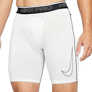 Nike Heren Shorts M Np Df Short Long, wit/zwart/zwart, L