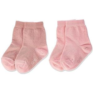 Sigikid Uniseks babyset 2-delige klassieke sokken voor jongens en meisjes, roze, 13/15, roze