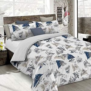 Italian Bed Linen Dekbedovertrek Fashion, Urban blu, Single