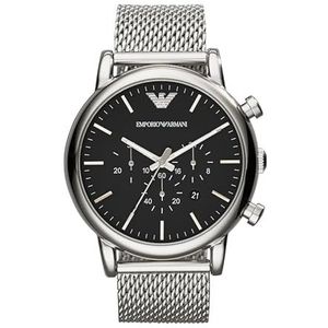 Emporio Armani AR1808 Herenhorloge 46 mm - Zilverkleurig