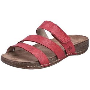 Rieker - 61450 - Sandalen - Rood - Echt Leer