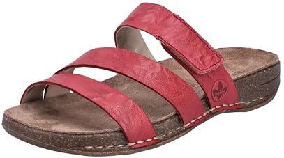 Rieker - 61450 - Sandalen - Rood - Echt Leer