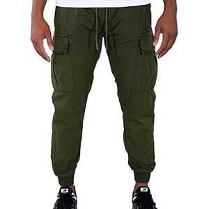 Alpha Industries Heren Ripstop Jogger Casual Broek Dark Olive