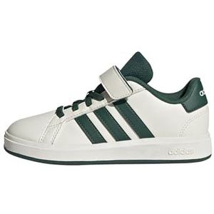 adidas Uniseks-Kind GRAND COURT 2.0 SHOES CHILDREN, Off White/Collegiate Green/Core Black, 29 EU