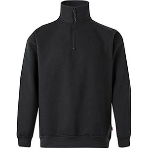 Velilla 105702 0 – NEGRO XS – sweatshirt met halve ritssluitingen, unisex, zwart, maat XS