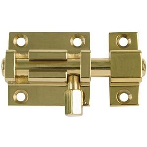 Amig deurgreep Mod.700 | 40 x 37 mm | Veiligheidsgrendel voor horizontale of verticale vergrendeling | Messing met gepolijste gouden afwerking | incl. schroeven