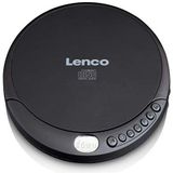 Lenco CD-010 draagbare CD-speler Walkman discman met hoofdtelefoon en micro USB-oplaadkabel, zwart