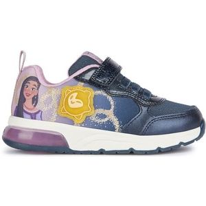 Geox - Spaceclub - Sneakers - Marineblauw en Lila - Voor Meisjes