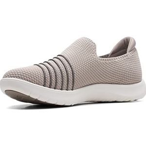 Clarks Adella Step Sneaker voor dames, Steen, 41 EU