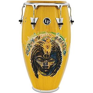 Latin Percussion Conga Santana Africa Speaks Tumba 12,5"" LP552X-SAS, Vibrant Yellow, Chrome Hardware
