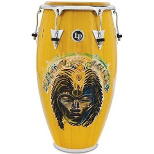 Latin Percussion Conga Santana Africa Speaks Tumba 12,5"" LP552X-SAS, Vibrant Yellow, Chrome Hardware
