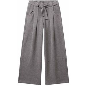 UNITED COLORS OF BENETTON - Broek - Stone Grey - Wide Leg - Gevoerde Zoom