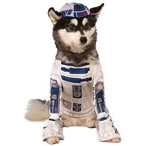 Star Wars – R2-D2 kostuum voor huisdieren (Rubie 's Spain), Small, wit