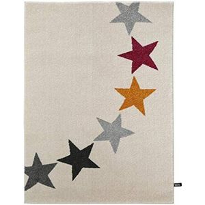 benuta Avalon Stars Beige 140x200 cm tapijt, kunstvezel, 140 x 200 cm