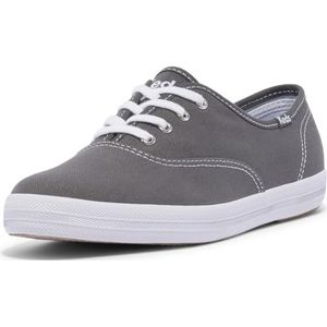 Keds Women's Champion Lace Up Sneaker, Dark Grey Canvas, 8 Narrow