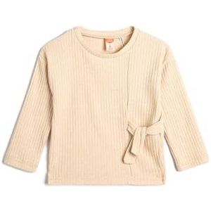 Koton Babygirls Basic Ribbed Long Sleeve T-shirt, beige (050), 12-18 Maanden