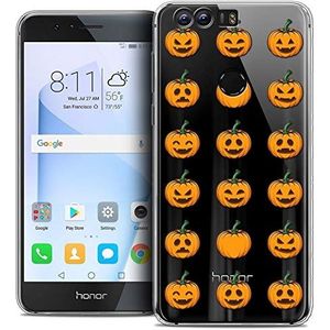 Beschermhoes voor Huawei Honor 8, ultradun, Halloween, Smiley, pompoen