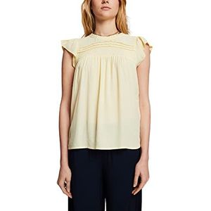 ESPRIT Dames 063EE1F310 blouse, 745/LIGHT Yellow, L, 745/Light Yellow, L