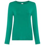 Brax Dames Style.Carina.L Thermo Solid T-shirt, 31 smaragd, 38