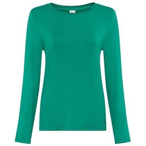 Brax Dames Style.Carina.L Thermo Solid T-shirt, 31 smaragd, 38