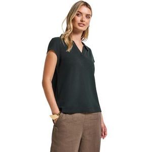 Poloshirt - Zijdelingse Splitten - Viscosemix met Stretchaandeel