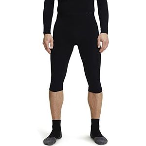 FALKE Heren Broek van onderlaag Warm 3/4 M TI Functioneel material Sneldrogend 1 Stuk, Zwart (Black 3000), XXL