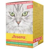 JOSERA Multipack Paté (6 x 85 g) | graanvrij kattenvoer | kip met spinazie, eend en kip met peterselie en kalkoen met courgettes | Super Premium natvoer voor volwassen katten | 6-pack