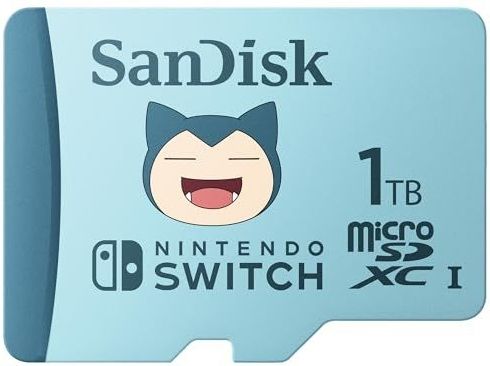 SanDisk - Pokémon Snorlax - microSD-kaart - 1 TB - Leessnelheid tot 100 MB/s - Schrijfsnelheid tot 90 MB/s
