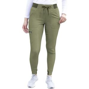 Adar Pro Struikhei Schrobben Voor Dames - Ultieme Yoga Jogger Schrobben Broek - P7104H - Struikhei Olijf - XS