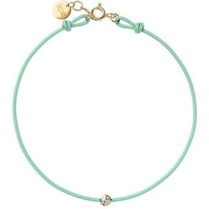 ICE Jewellery Diamond bracelet Cord Aqua green 021103