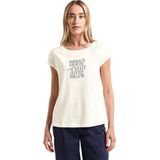 Street One - Dames Shirt - Wit - Met Tekst Kunstwerk