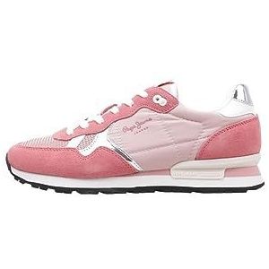 Pepe Jeans Brit Heritage W Sneaker voor dames, roze, 38 EU