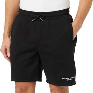 Tommy Hilfiger Sweatshorts voor heren, Zwart, XS