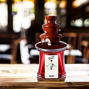 Chocoladefontein, kunststof, rood