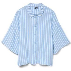 VMLINN 2/4 Short Shirt WVN NOOS, Marina/Stripes: olga, L