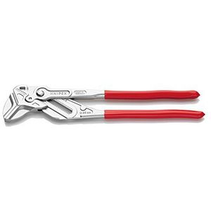 Knipex Sleuteltang XL tang en schroefsleutel in één gereedschap verchroomd, met kunststof bekleed 400 mm 86 03 400