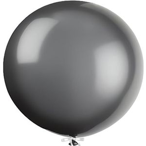 Reuze-latex party-ballonnen - 90 cm - zwart - pak van 6