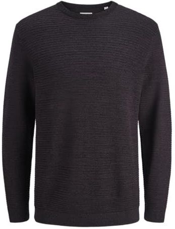 JACK & JONES Jjotto Knit Crew Neck Aw25, Plum Perfect, L