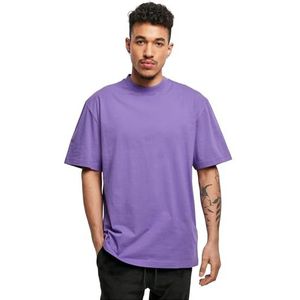 Urban Classics Heren T-shirt Tall Tee, oversized T-shirt voor mannen, katoen, geribbelde ronde hals, verkrijgbaar in vele kleurvarianten, maten S-6XL, Ultraviolet, 3XL