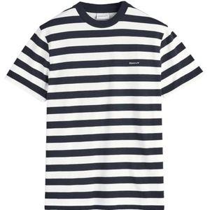 Stripe SS T-shirt, evening blue, 3XL