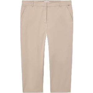 Tommy Hilfiger CRV Slim Straight Co Chino voor dames, Beige, 48