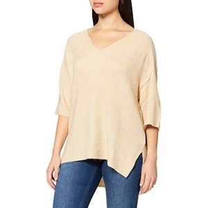 Peppercorn Damen Letty V-Ausschnitt-Pullover 0020M BRAZILLIAN SAND MELANGE S