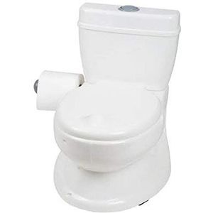 BABYGO Potty 9007 Potty voor kleine kinderen, realistisch kindertoilet met spoelgeluid, ideaal als eerste toilet voor je peuter (1 stuk)