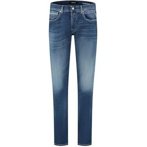 Replay Grover Straight Fit Jeans voor heren, 009 Dark Blue, 34W x 32L