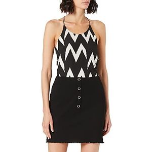 NA-KD Babylock rok met ruches voor dames, Zwart, 60