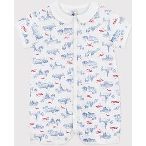 Petit Bateau Combicourt uniseks, Wit/Veelkleurig., 12 Maanden