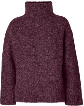 Selected - Gabriella - Gebreide Trui - Hoge Hals - Lange Mouwen - Relaxte Pasvorm