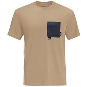T-Shirt Jack Wolfskin Men Wanderthirst T Sand Storm