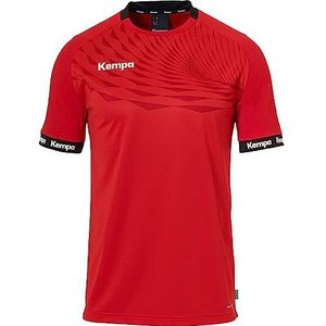 Kempa Wave 26 Shirt voor jongens, sportshirt, korte mouwen, functioneel shirt, handbal, gym, fitness shirt